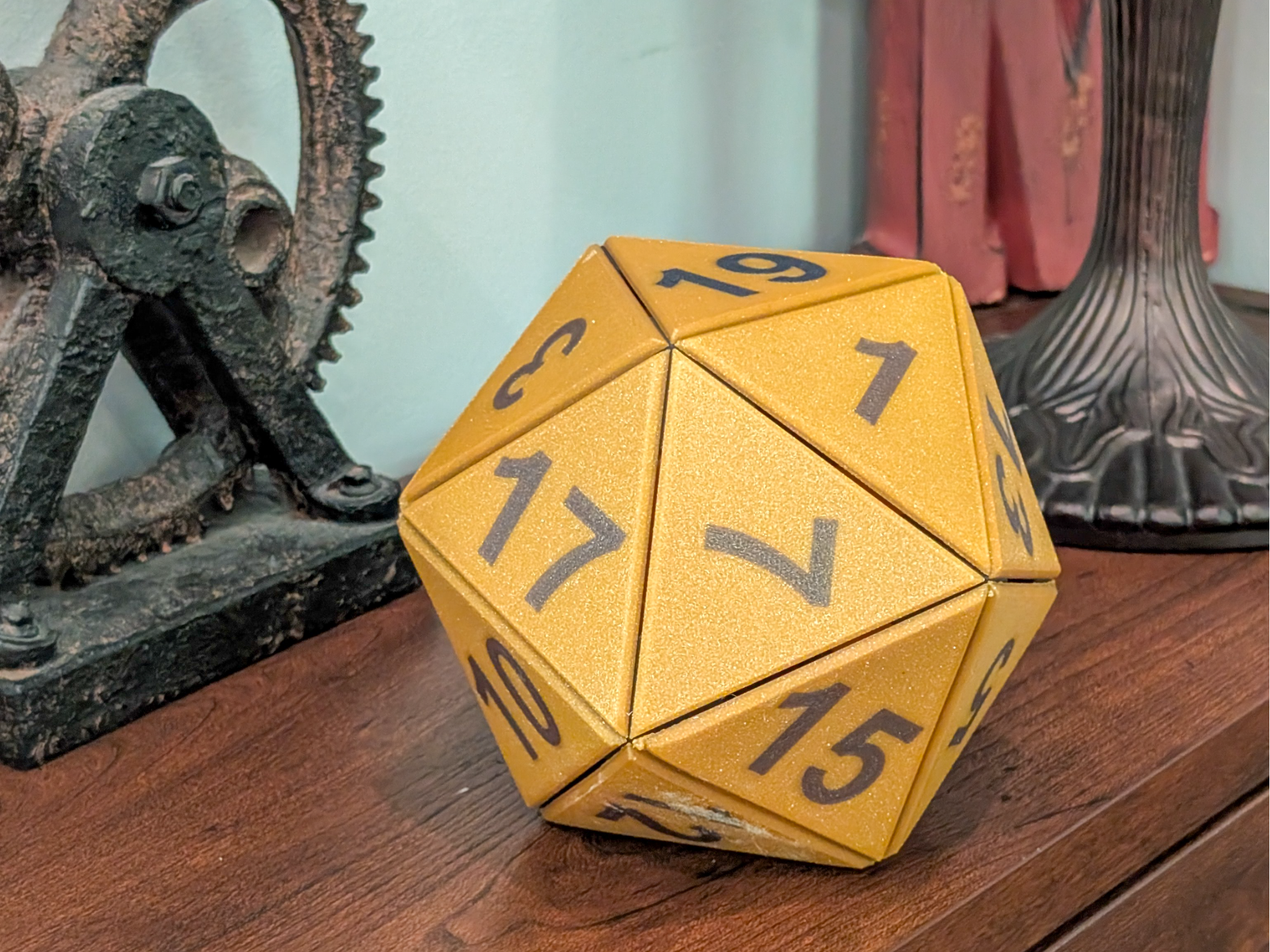 6" D20 Die Icosahedron Assembly Kit