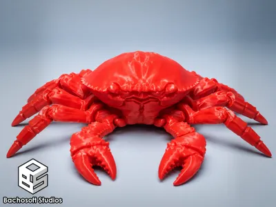 Flexi Poseable Articulated Crab