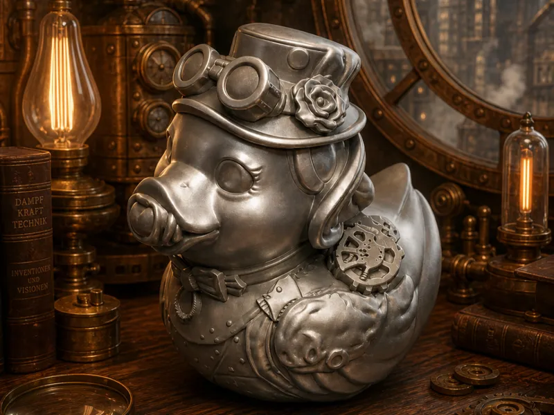 Baby Quacksalot – Steampunk Ente - Badeente