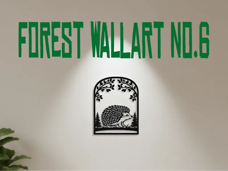 Wald Wandkunst der Igel fastprint
