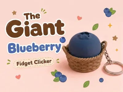 The Giant Blueberry Fidget Clicker