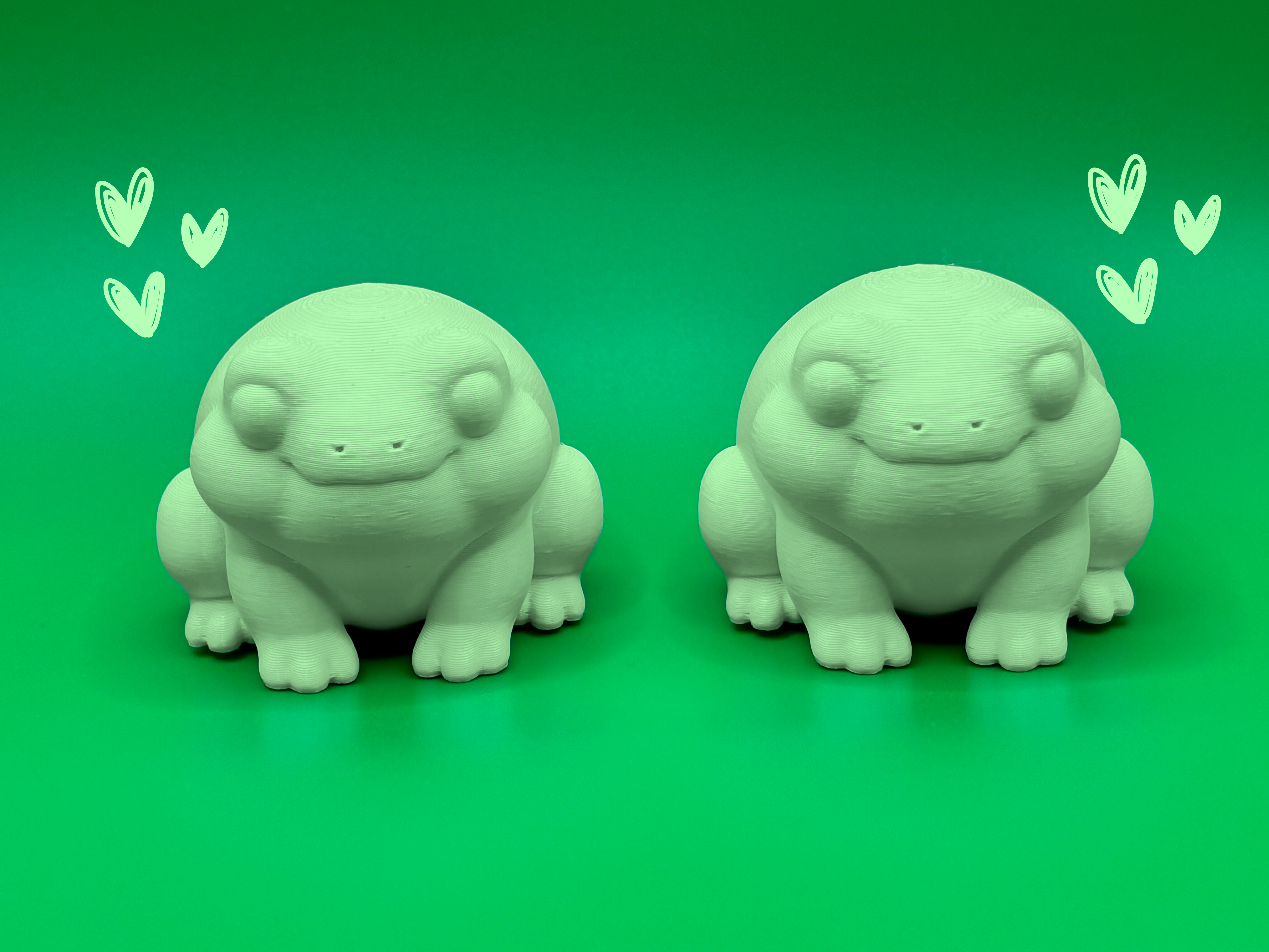 Miniatura 2 do modelo 3D Cute Chubby Frog [Easy Print!]