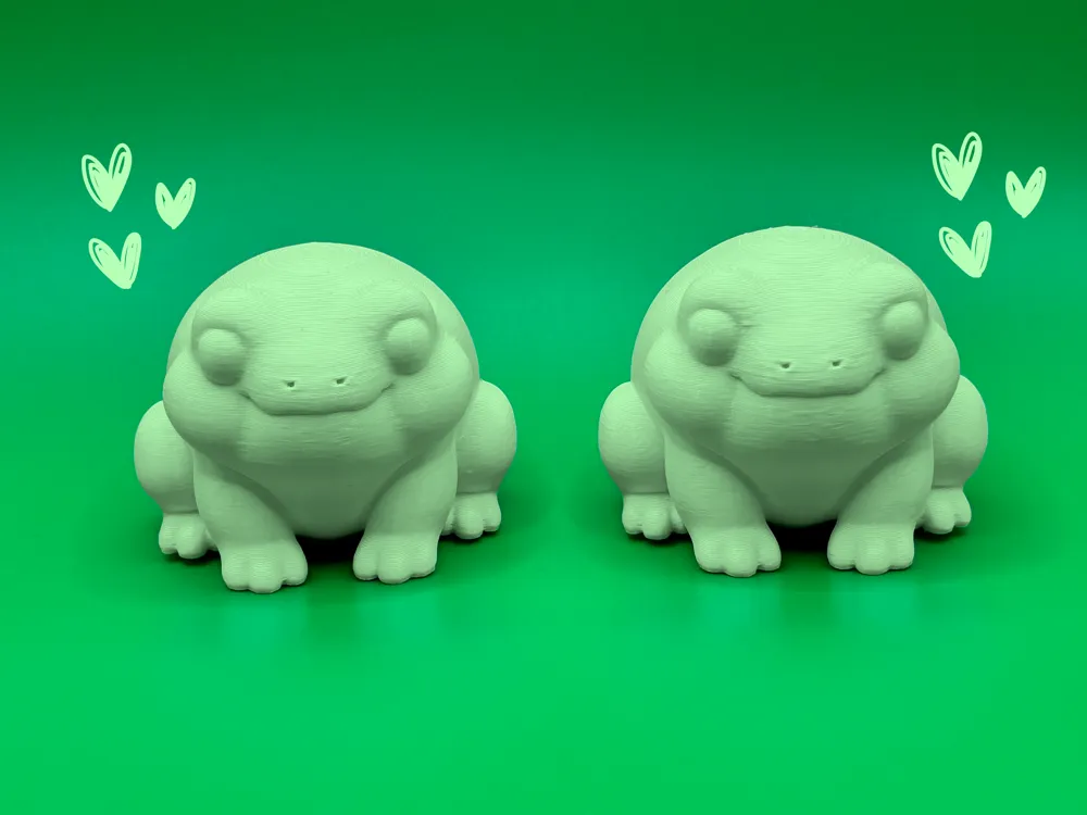 Cute Chubby Frog [Easy Print!] - Free 3D Print Model - MakerWorld