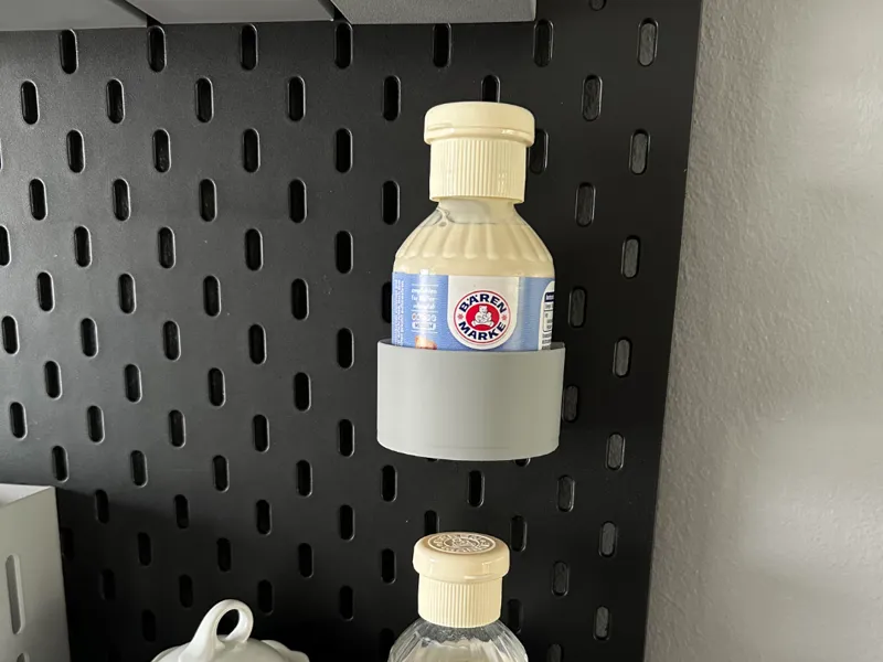 Coffee Milk Holder for IKEA Skadis Pegboard