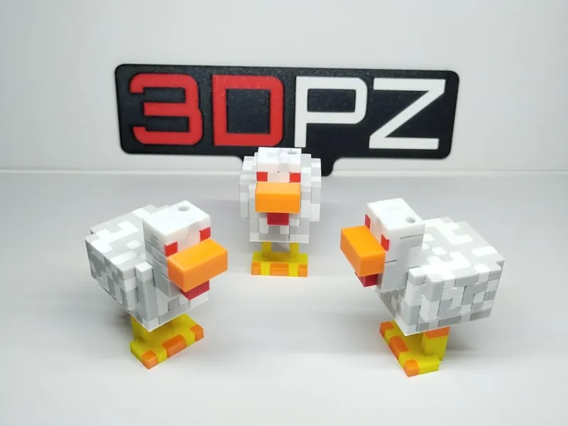 Minecraft Keychain Chicken