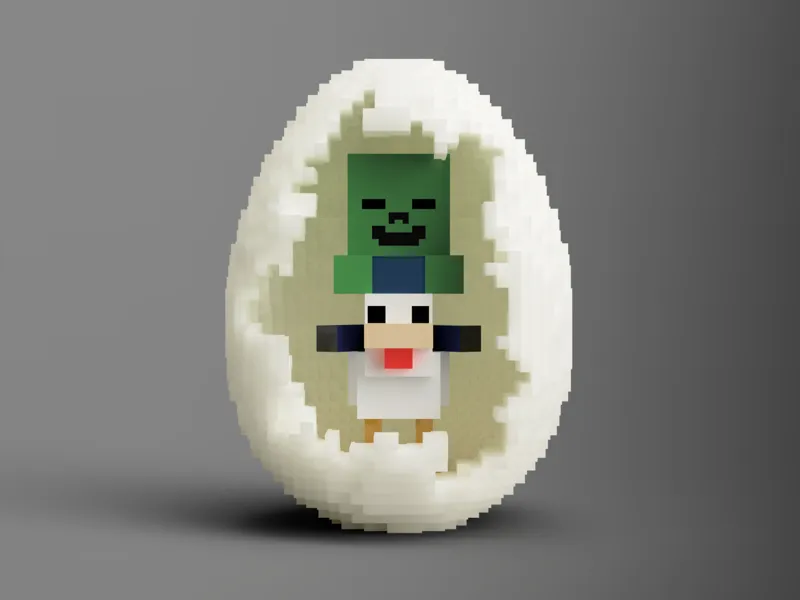 Chicken Jockey in egg