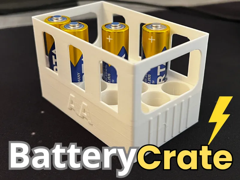 Battery Holder - Beer crate