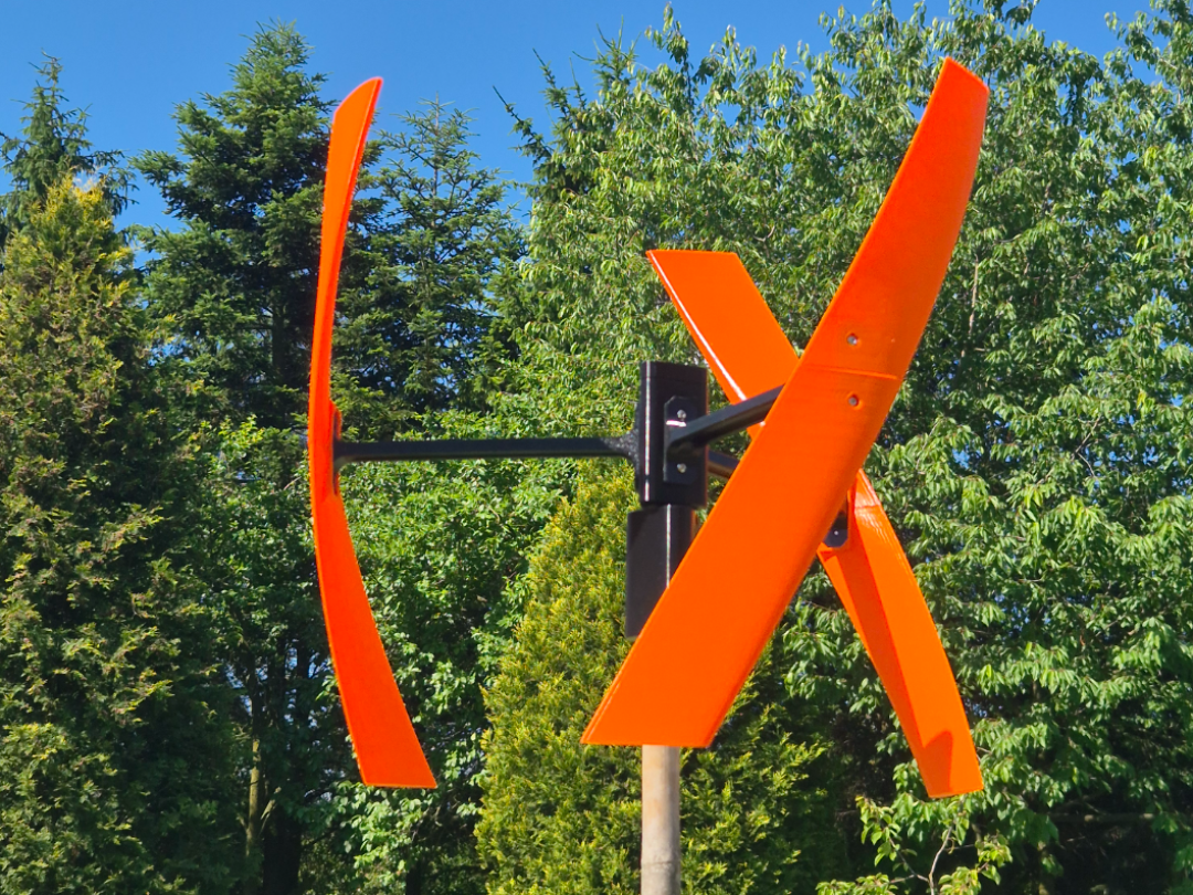 Helical Vertical Axis Wind Turbine 360mm B height