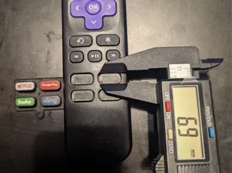 Roku Remote 4-Button Blank