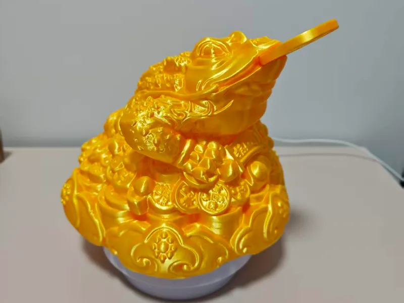 超大金蟾，金币可拆下打印