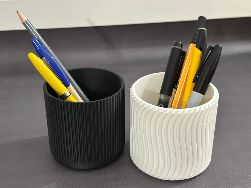 Pencil Holder – Set of Straight & Wave Lines