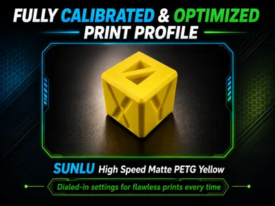 Optimized - SUNLU High Speed Matte PETG Yellow