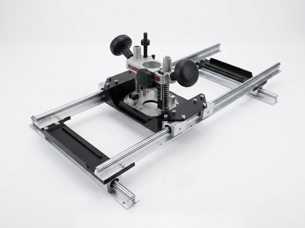 Router Sled for Linear SBR12 Rails - Bosch POF 600