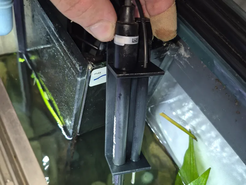 Support sonde ph et température aquarium