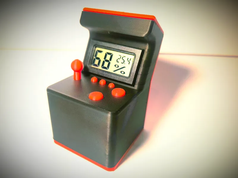 Arcade machine - thermometer holder