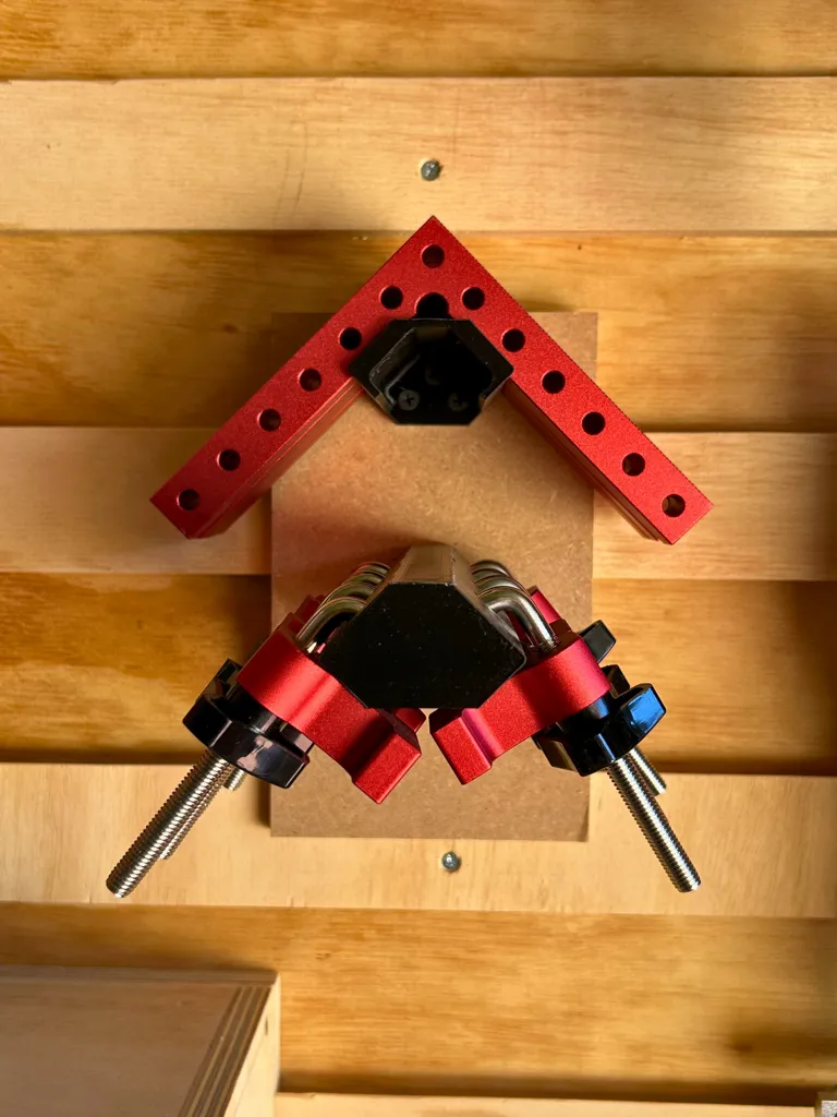 Corner clamp storage rack - Split version - Free 3D Print Model ...