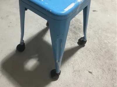 Metal stool office chair castor adapters