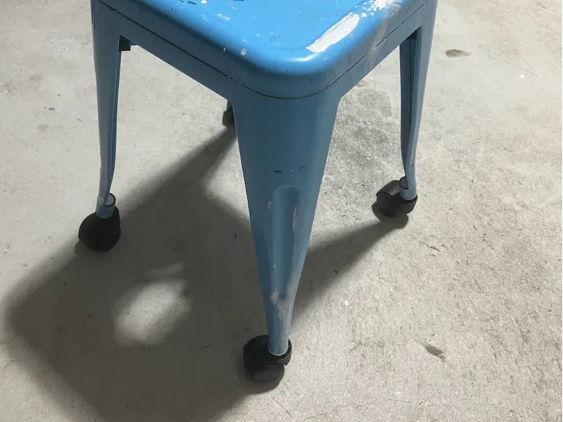 Metal stool office chair castor adapters