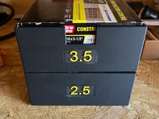 CARD BOARD BOX OF SCREWS