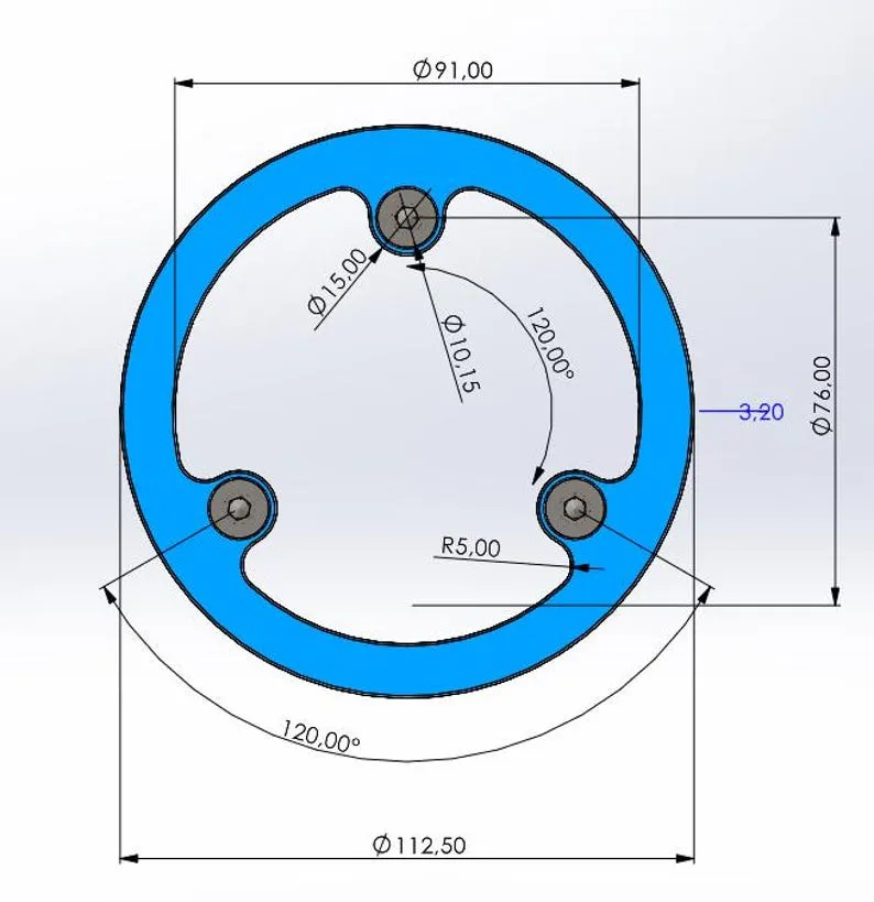 Woom 3 Chainring Guard - Free 3D Print Model - MakerWorld