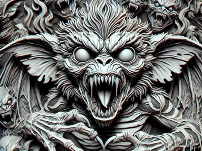 Gremlin demon HueForge