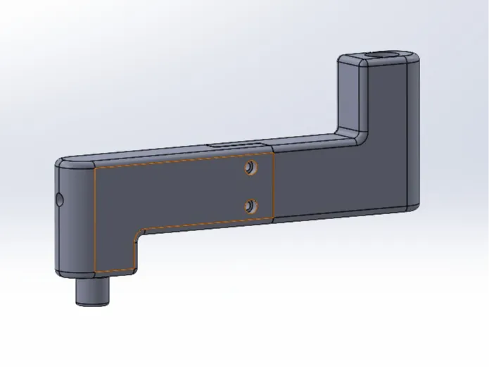 Extension arm for sense 7 wall support monitor