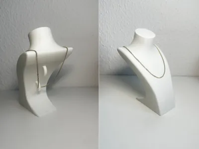 Big Base & Hooks / Necklace Display Bust / Büste