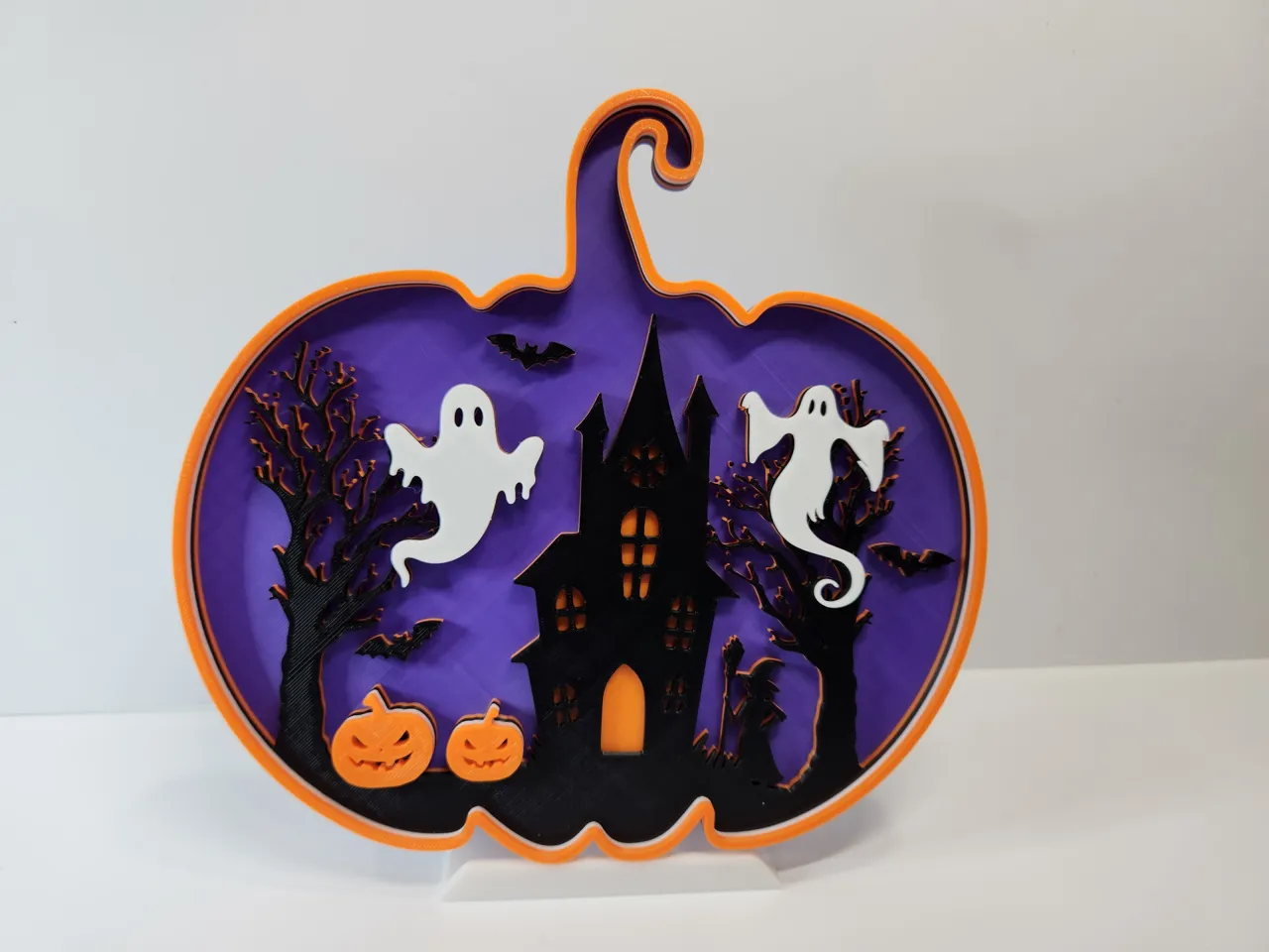 Spooky Halloween Scene - Pumpkin wall art view 4