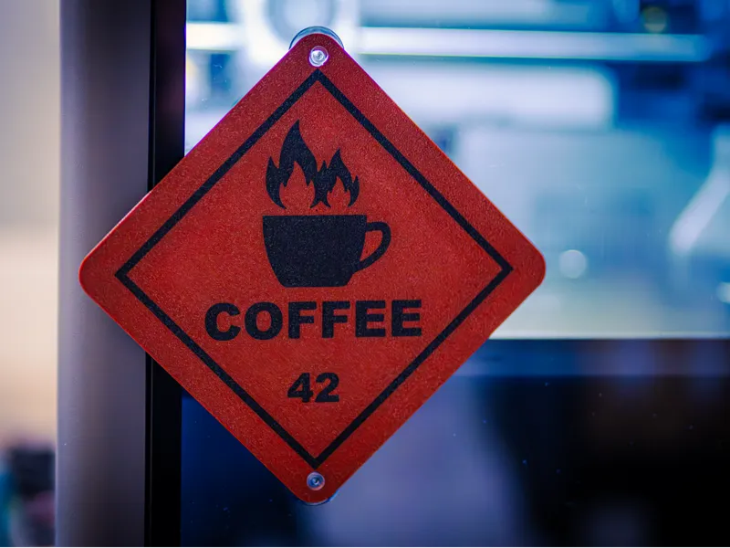 Dangerous Goods – Coffee Placard