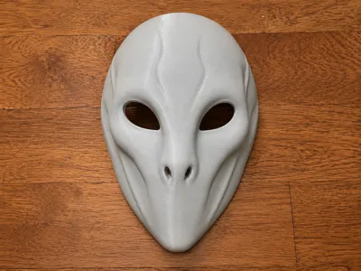 Vesper Alien Cosplay Mask (With Strap Holes)
