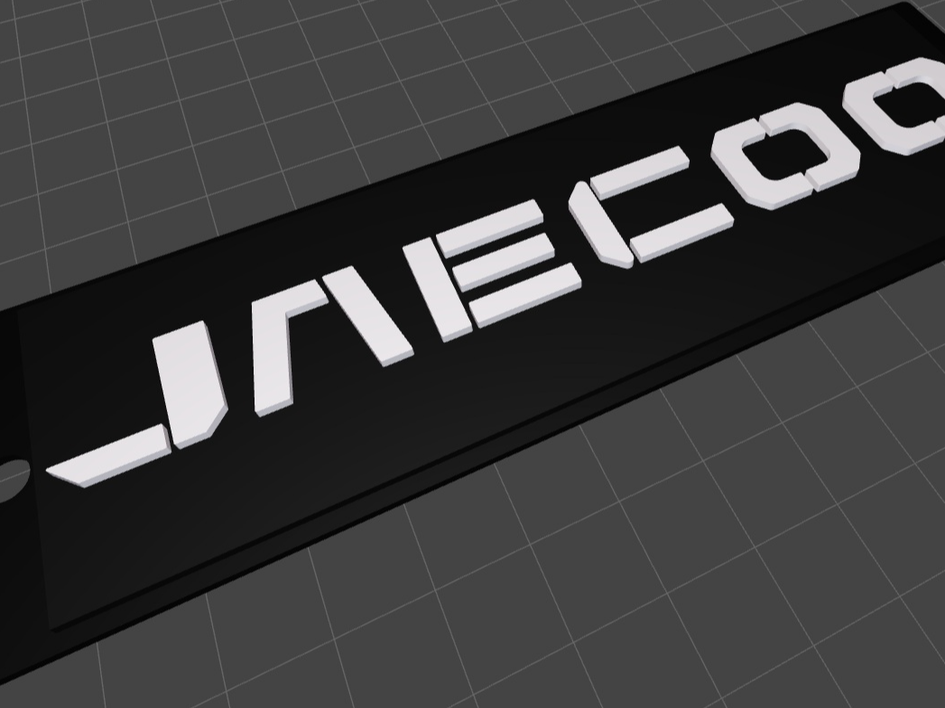 Simple JAECOO keychain 