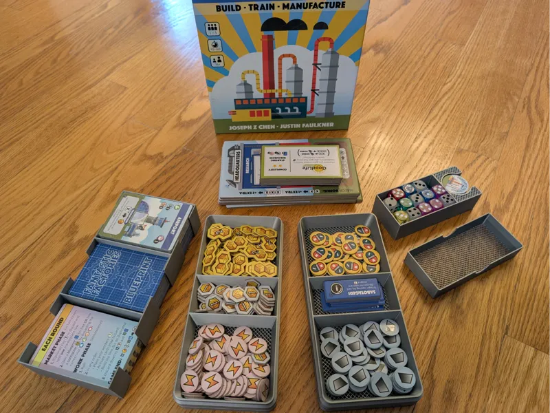 Fantastic Factories Organizer +Expansions, Sleeved