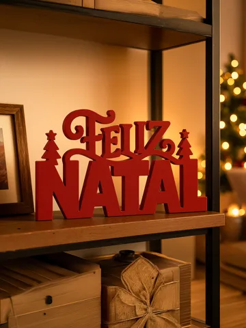 Modelo para impresión 3D: Lettering Feliz Natal — vista de referencia 2