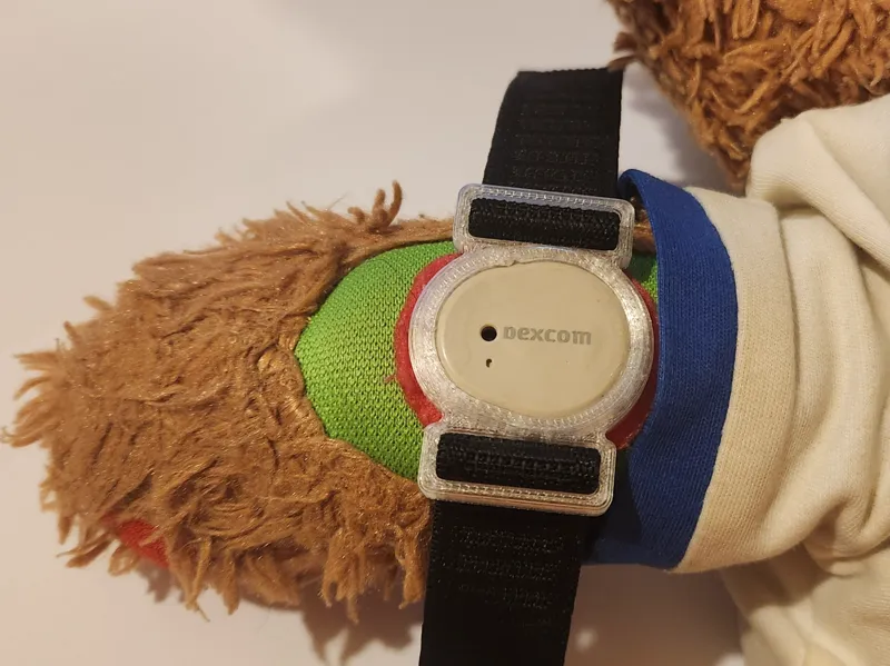 Retention band for Dexcom G7