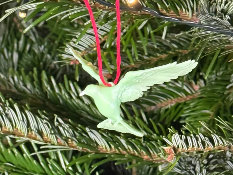 Friedenstaube Weihnachtsbaumschmuck  