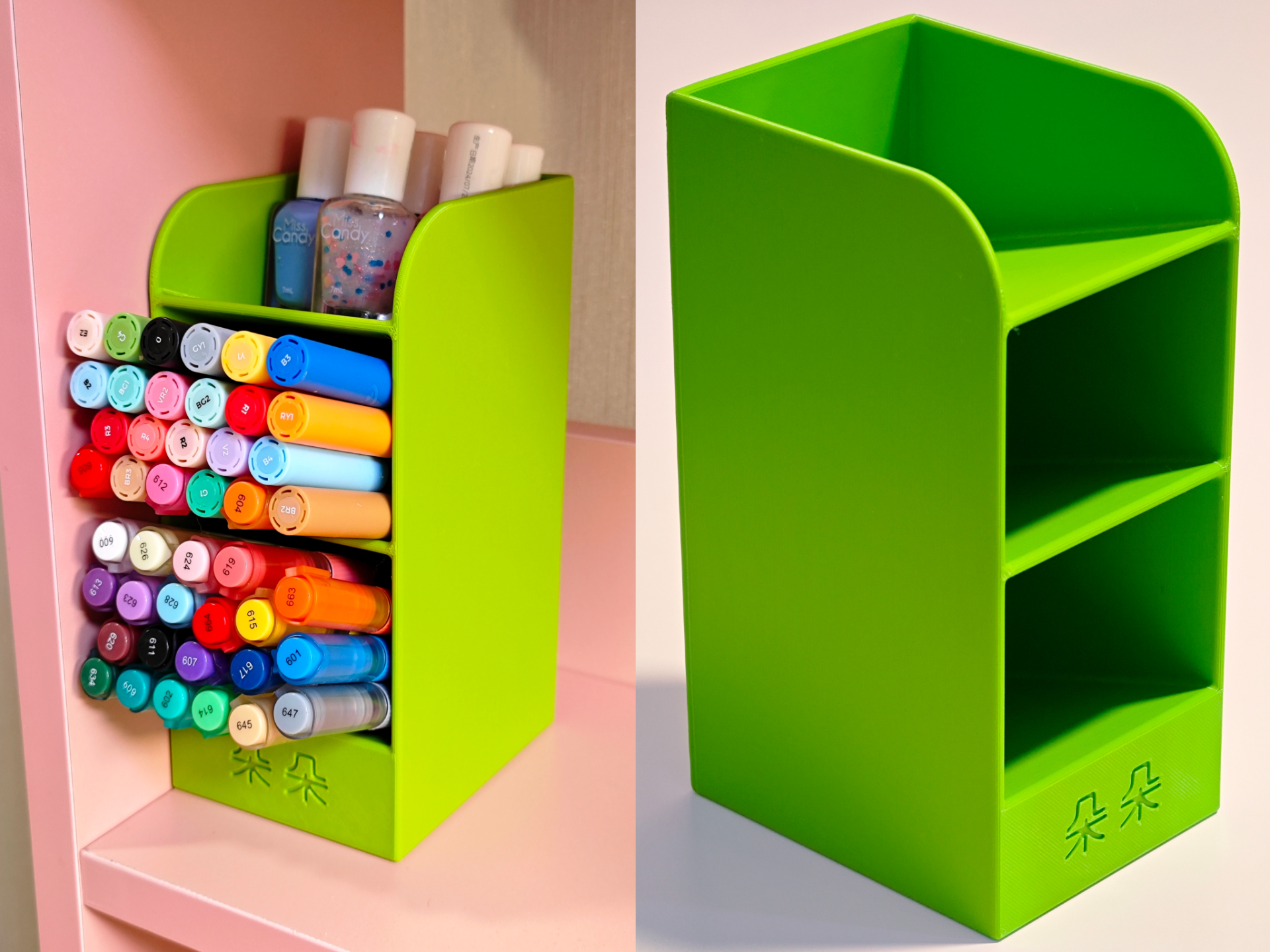 Slope Pen Holder & Organizer, Customizable Text