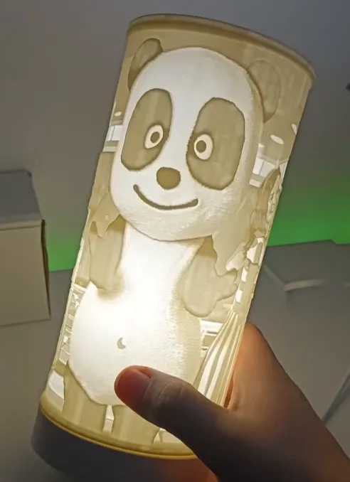 lithophane Panda e os Caricas