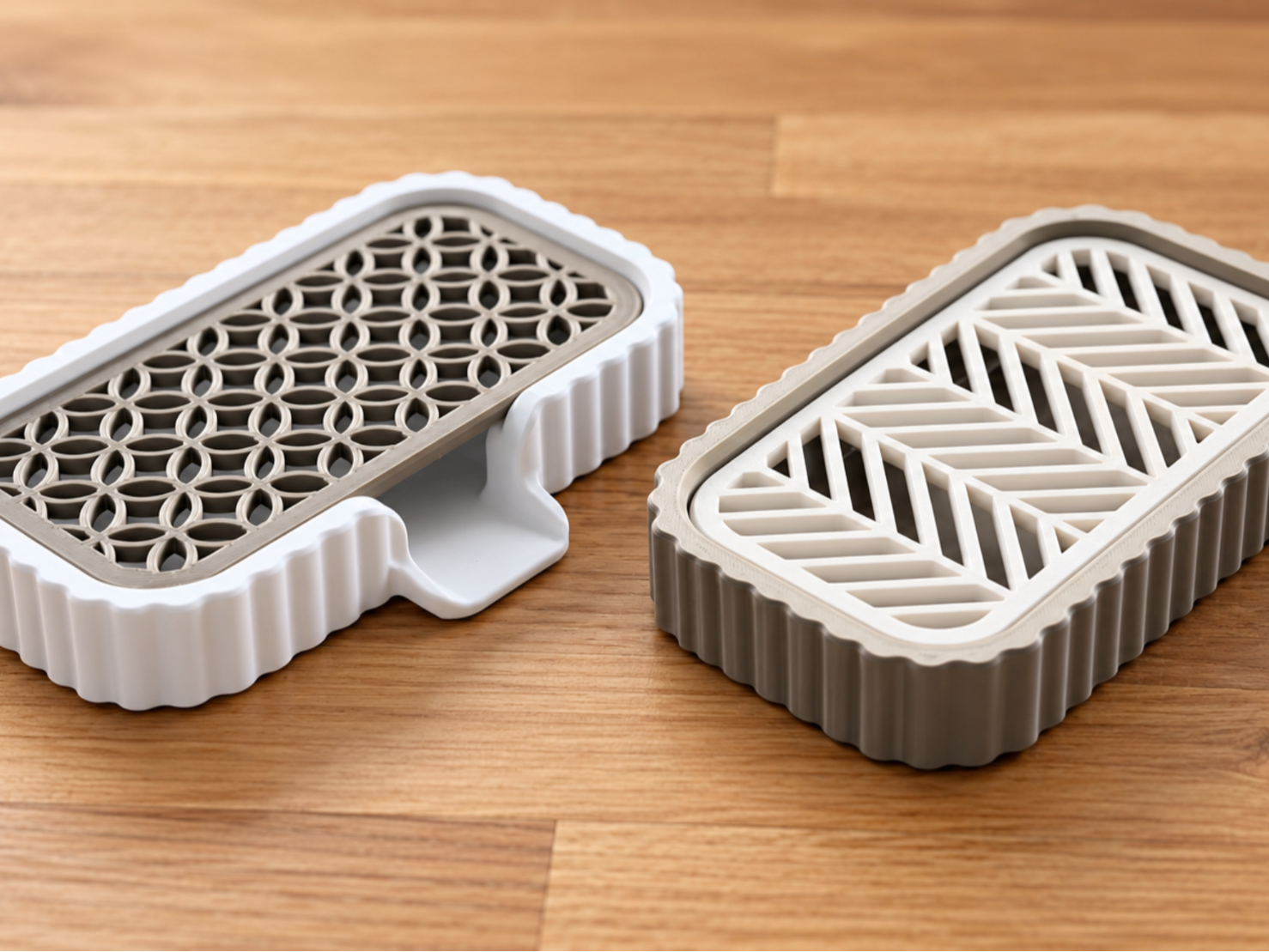 Soap dish with multiple grate options 3D model