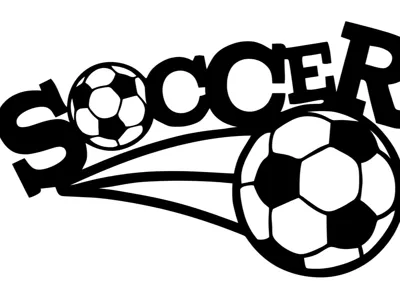 Dynamic Soccer Wall Art & Silhouette Sign
