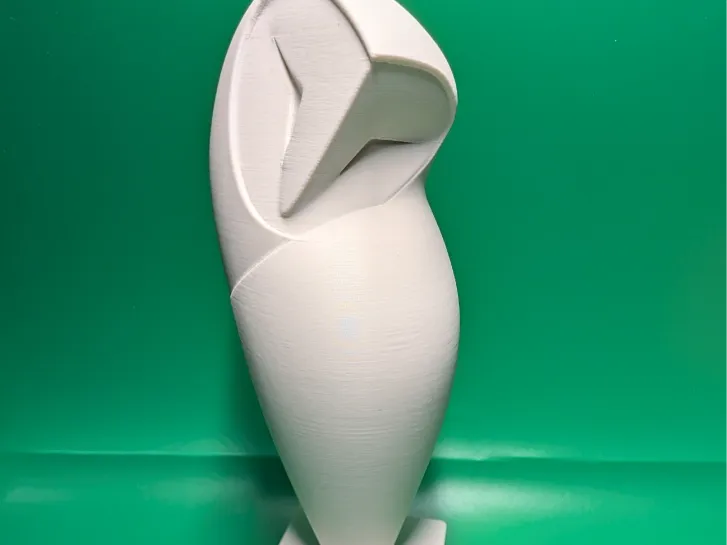 Minimalist Barn Owl Sculpture