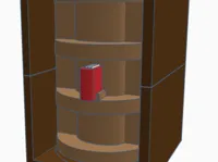 Rotating Bookshelf Book Nook