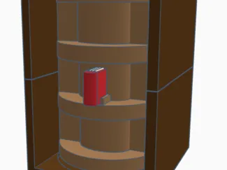 Rotating Secret Compartment Book Nook
