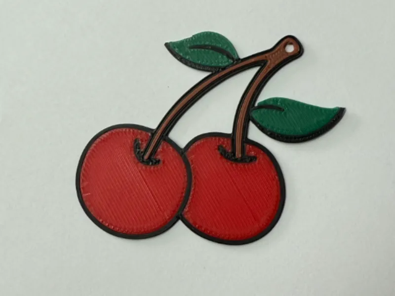 Cherry keychain or earrings