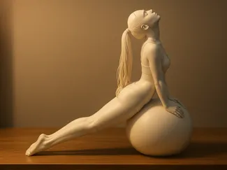 Modelo Pilates com Bola