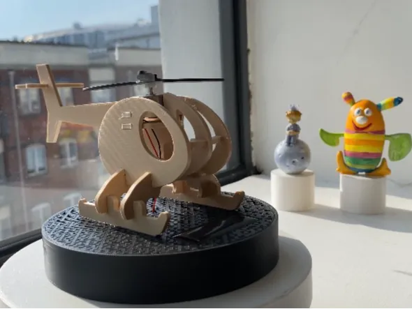 Solar Powered Mini Helicopter –Easy 3D Printed Toy
