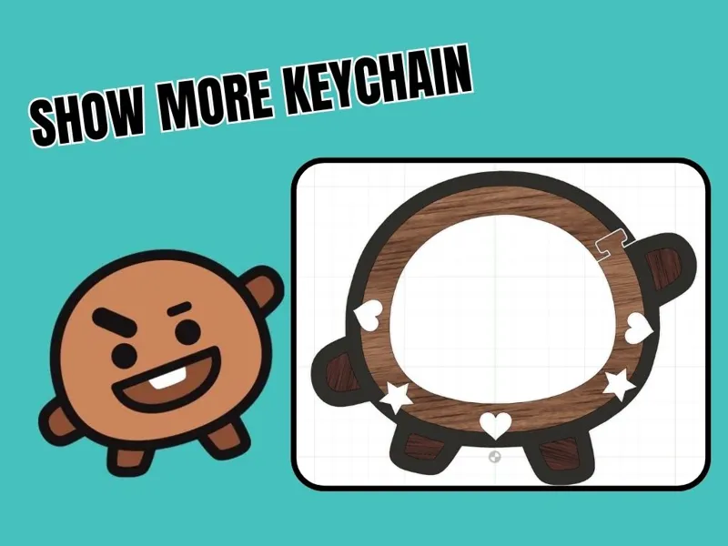 Anneau pour porte clef BT21 Shooky