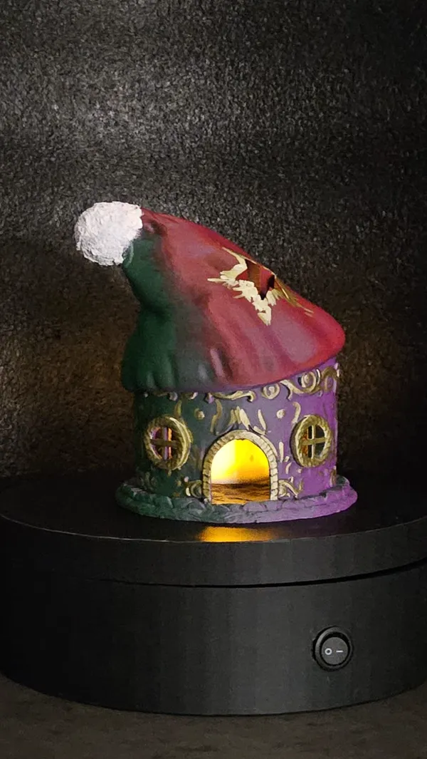 Maison de fée lumineuse de Noël