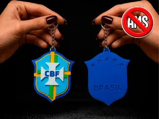 CBF Títulos Estampados Atras Chaveiro (SEM AMS)