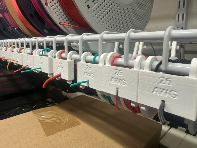 Wire Spool Hanger for Wire Shelving