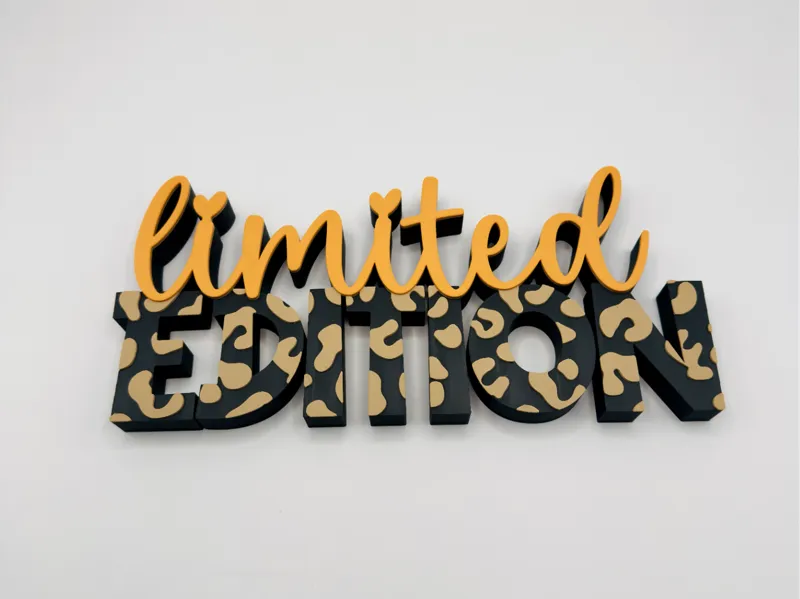 Schriftzug Limited Edition